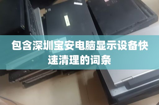 包含深圳宝安电脑显示设备快速清理的词条