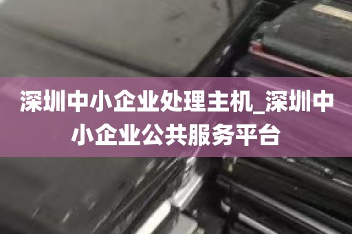 深圳中小企业处理主机_深圳中小企业公共服务平台