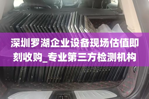 深圳罗湖企业设备现场估值即刻收购_专业第三方检测机构