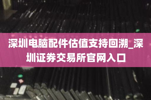 深圳电脑配件估值支持回溯_深圳证券交易所官网入口