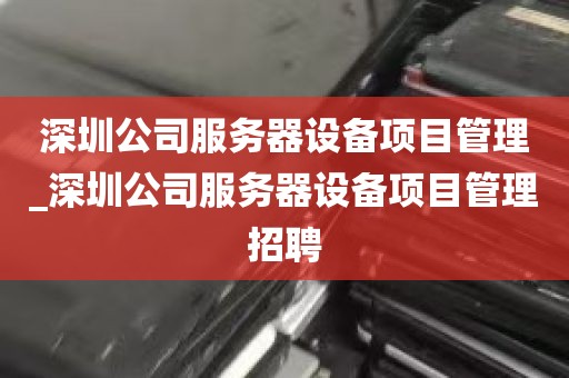 深圳公司服务器设备项目管理_深圳公司服务器设备项目管理招聘