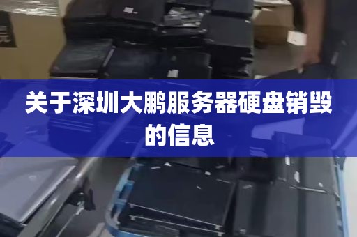 关于深圳大鹏服务器硬盘销毁的信息