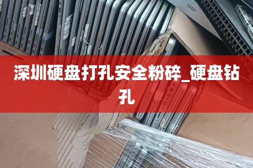 深圳硬盘打孔安全粉碎_硬盘钻孔