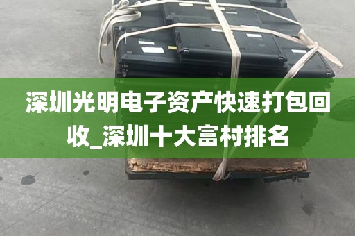 深圳光明电子资产快速打包回收_深圳十大富村排名