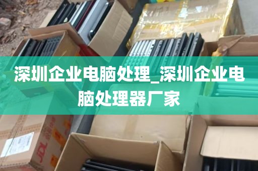 深圳企业电脑处理_深圳企业电脑处理器厂家