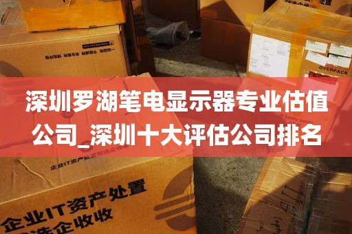 深圳罗湖笔电显示器专业估值公司_深圳十大评估公司排名
