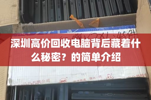 深圳高价回收电脑背后藏着什么秘密？的简单介绍
