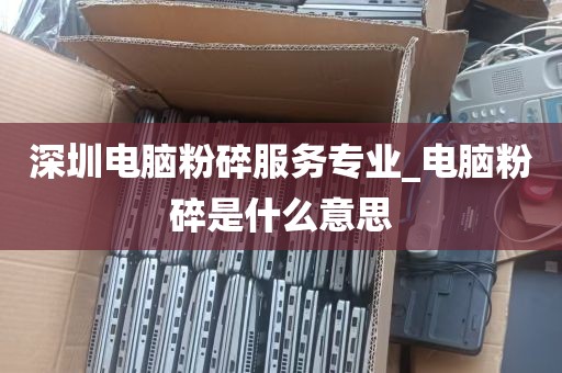 深圳电脑粉碎服务专业_电脑粉碎是什么意思