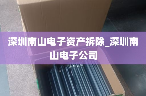 深圳南山电子资产拆除_深圳南山电子公司