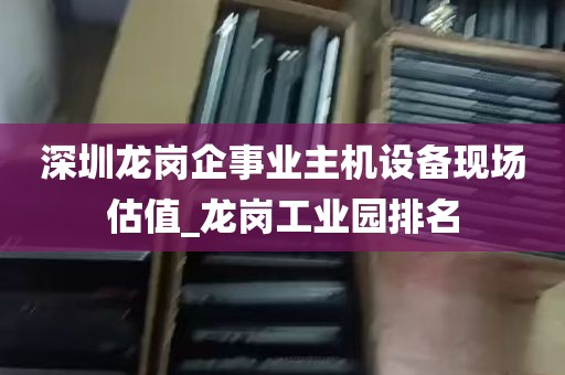 深圳龙岗企事业主机设备现场估值_龙岗工业园排名