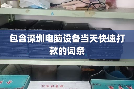 包含深圳电脑设备当天快速打款的词条