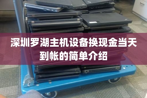 深圳罗湖主机设备换现金当天到帐的简单介绍