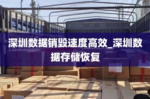 深圳数据销毁速度高效_深圳数据存储恢复