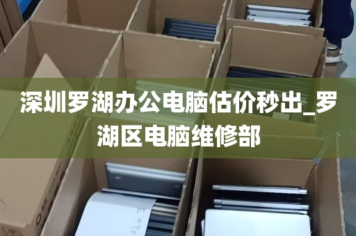 深圳罗湖办公电脑估价秒出_罗湖区电脑维修部
