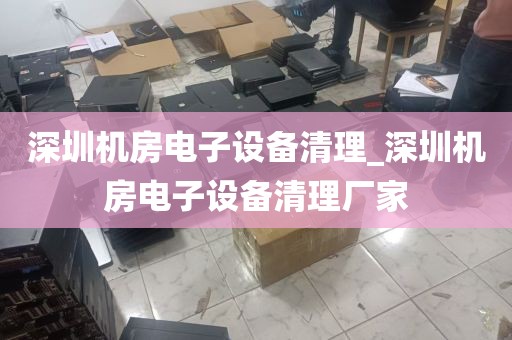 深圳机房电子设备清理_深圳机房电子设备清理厂家